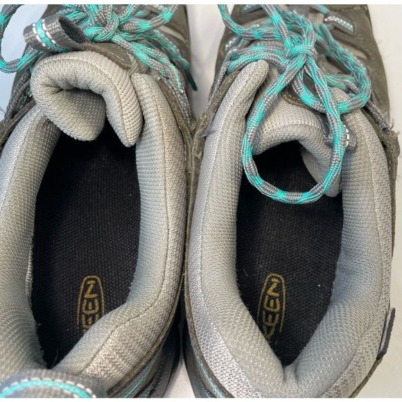 Keen Womens Dry Targhee II Hiking Shoes Gray Blue 1004089 Trail Waterproof 11M - Picture 6 of 8